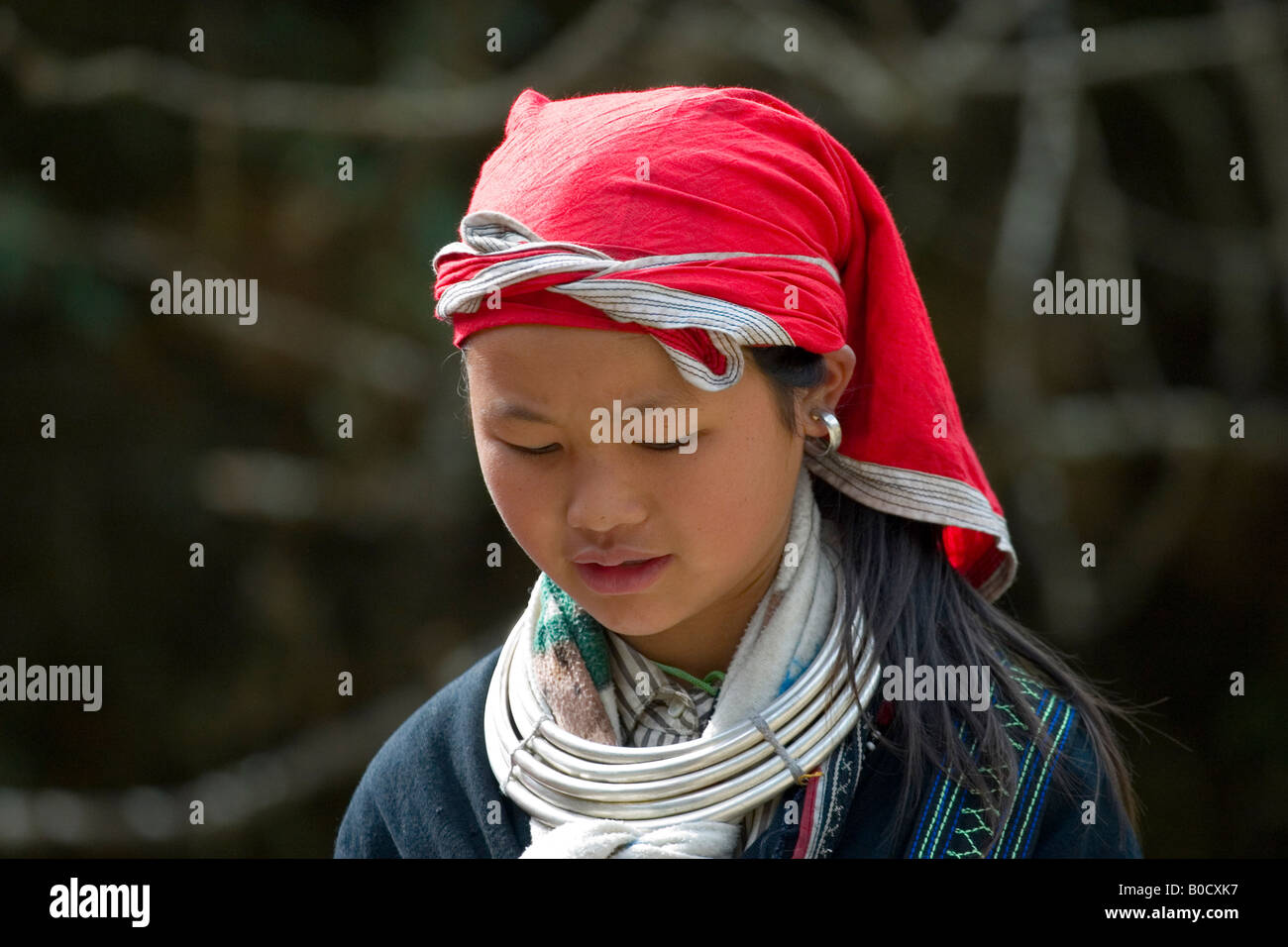 Rojo Zao, SAPA, Vietnam Foto de stock