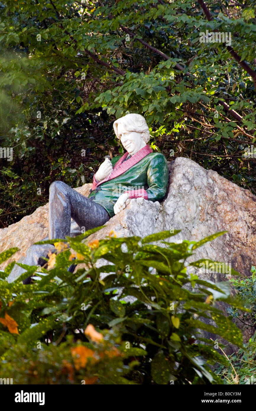 Estatua de Oscar Wilde, Merrion Square, Dublín, Irlanda Foto de stock