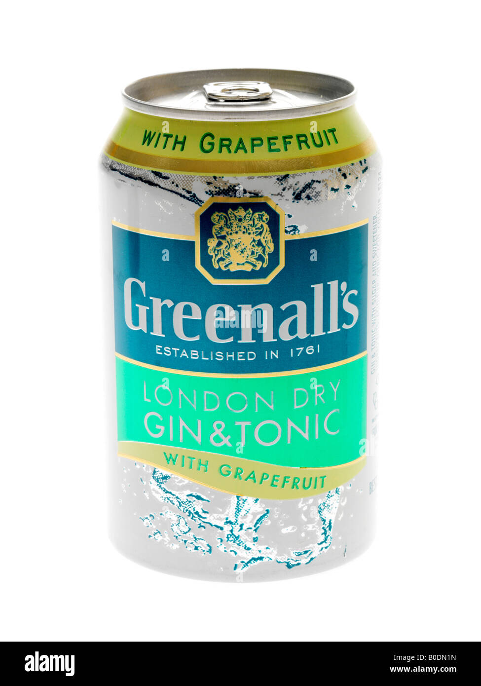 Lata de gin tonic con pomelo Fotografía de stock Alamy
