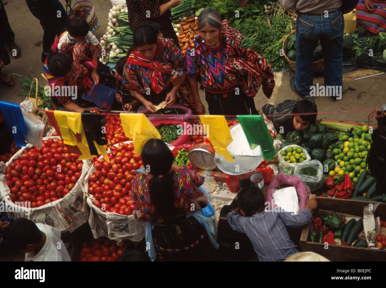 Mercado de frutas y verduras en México Messico Foto de stock