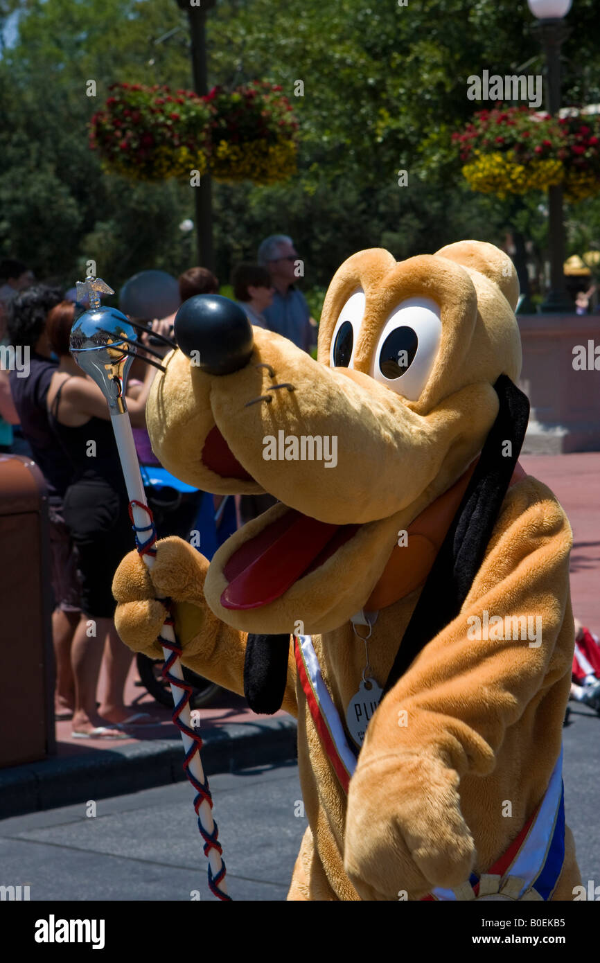 Goofy Desfile Carácter en Walt Disney World Resort en Orlando, Florida Foto de stock