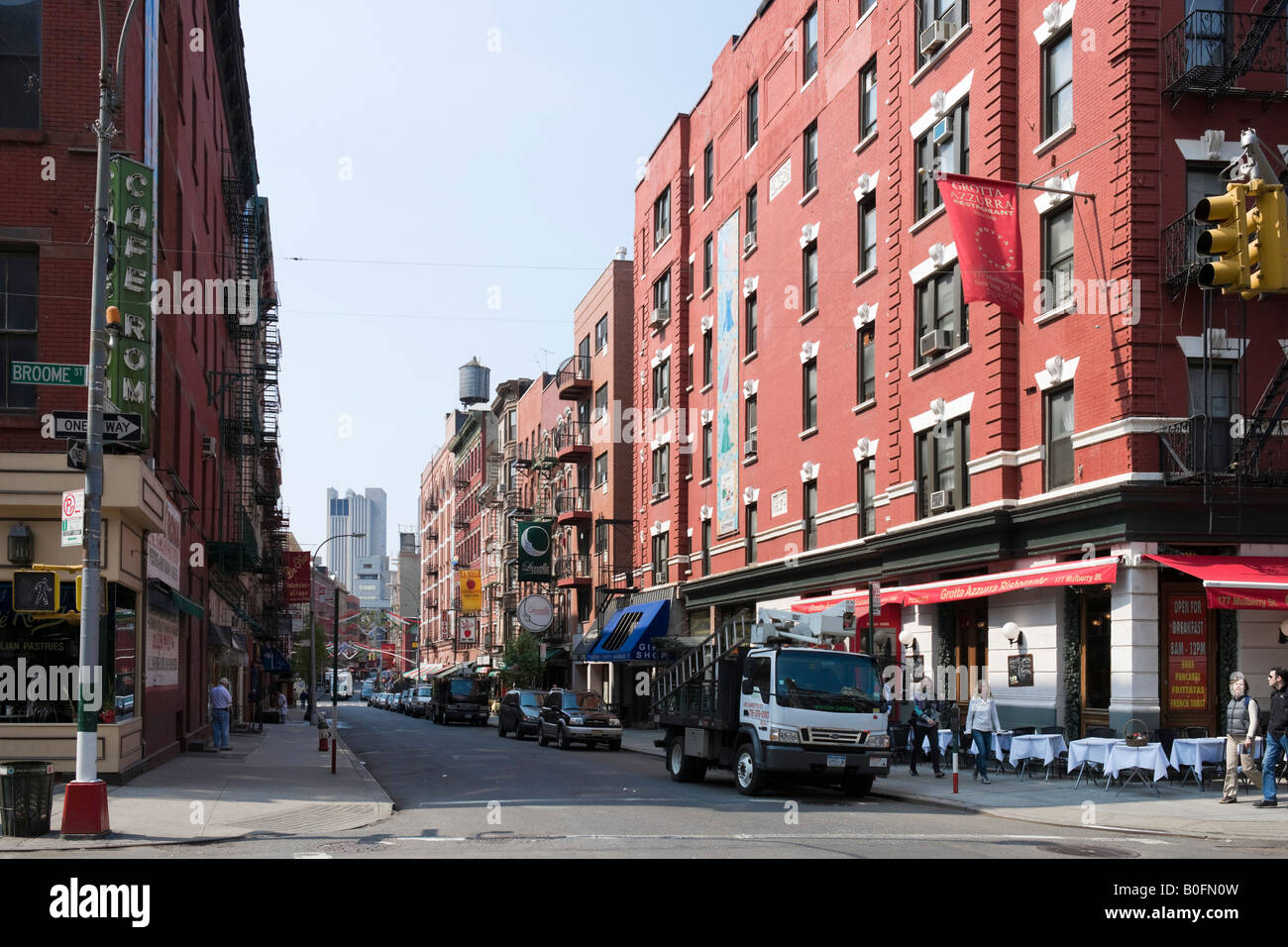 En la intersección con la calle Mulberry Broome Street, Nolita