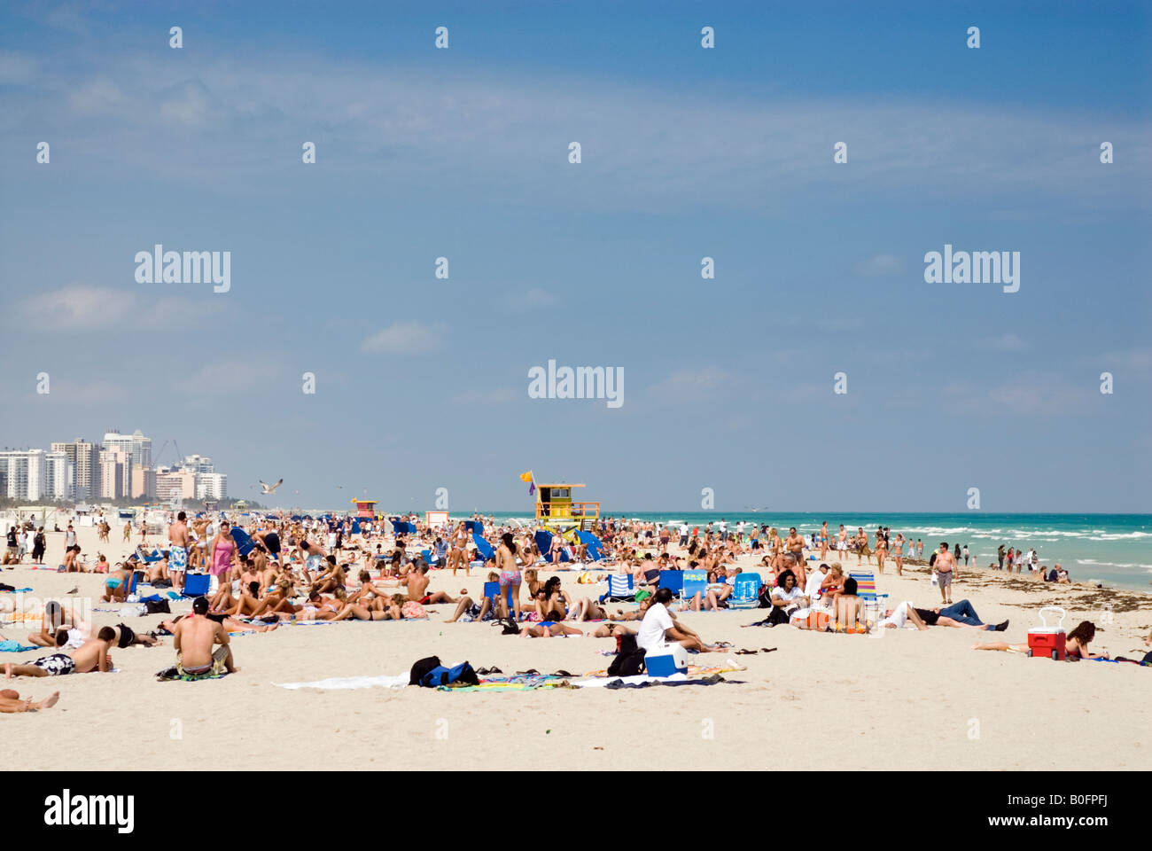 South Beach, Miami, Florida, EE.UU. Foto de stock