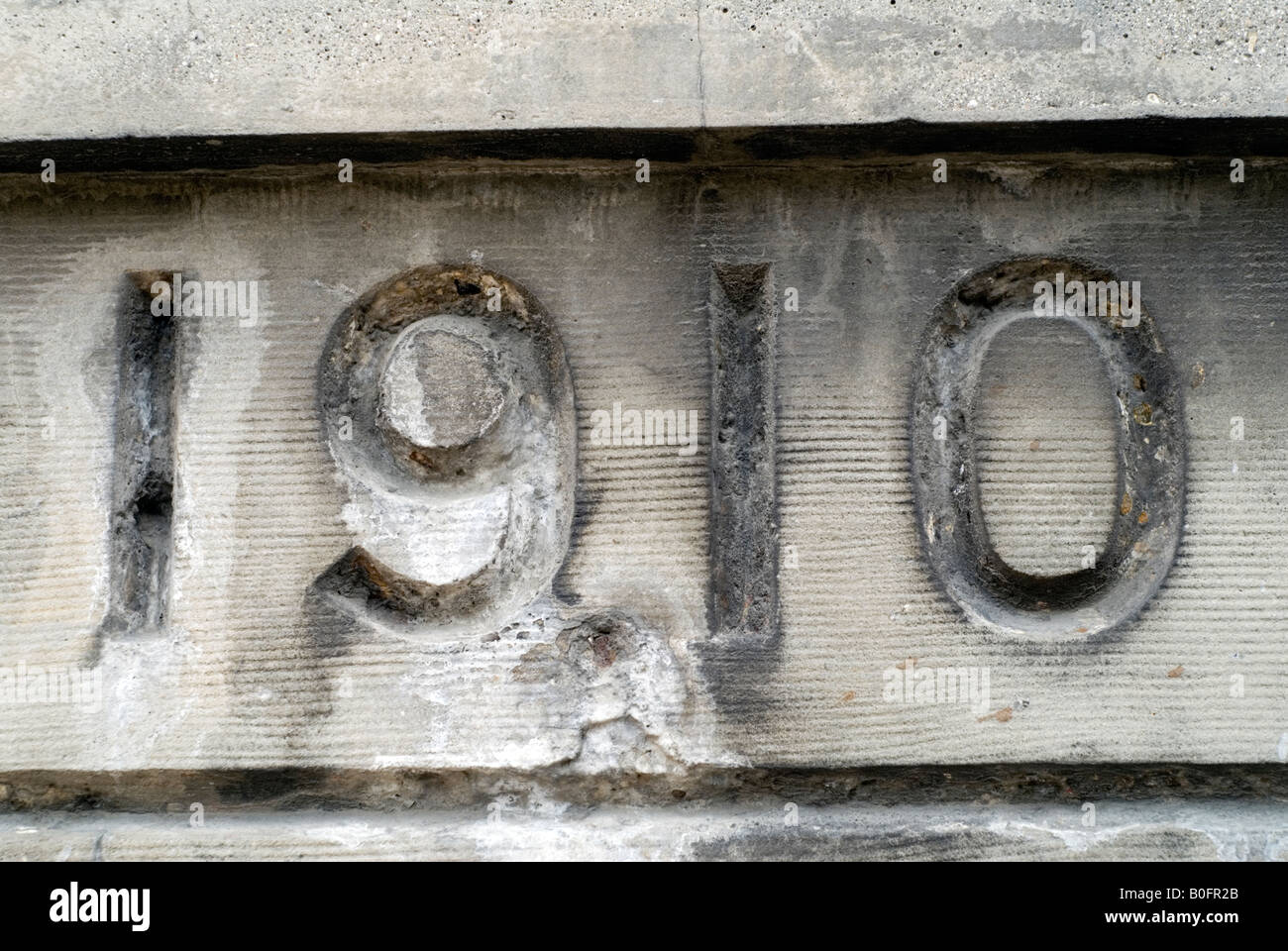 Cerca del año 1910 talladas en piedra, París, Francia Foto de stock