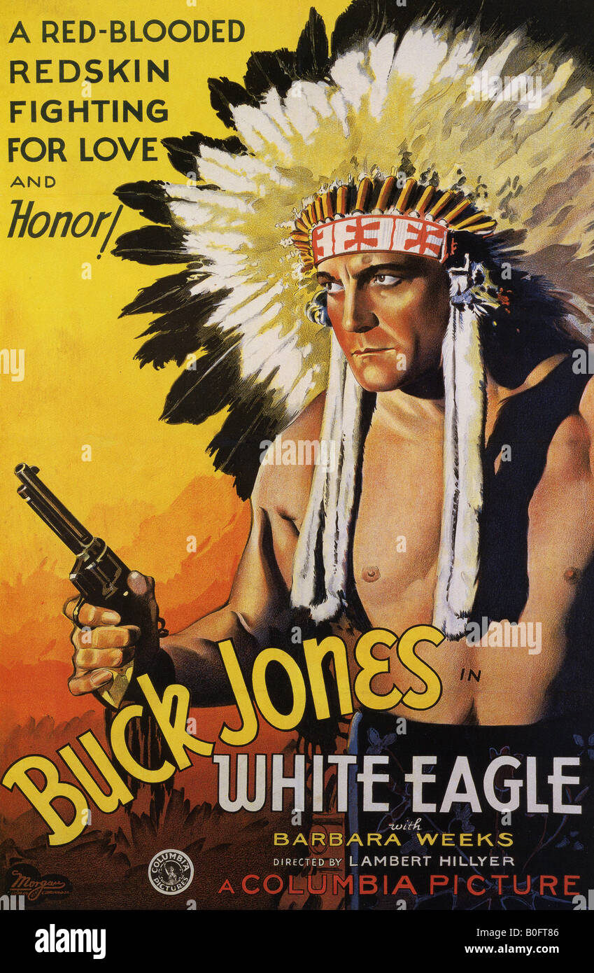 Águila Blanca Cartel para 1932 Columbia film con Buck Jones Fotografía de  stock - Alamy