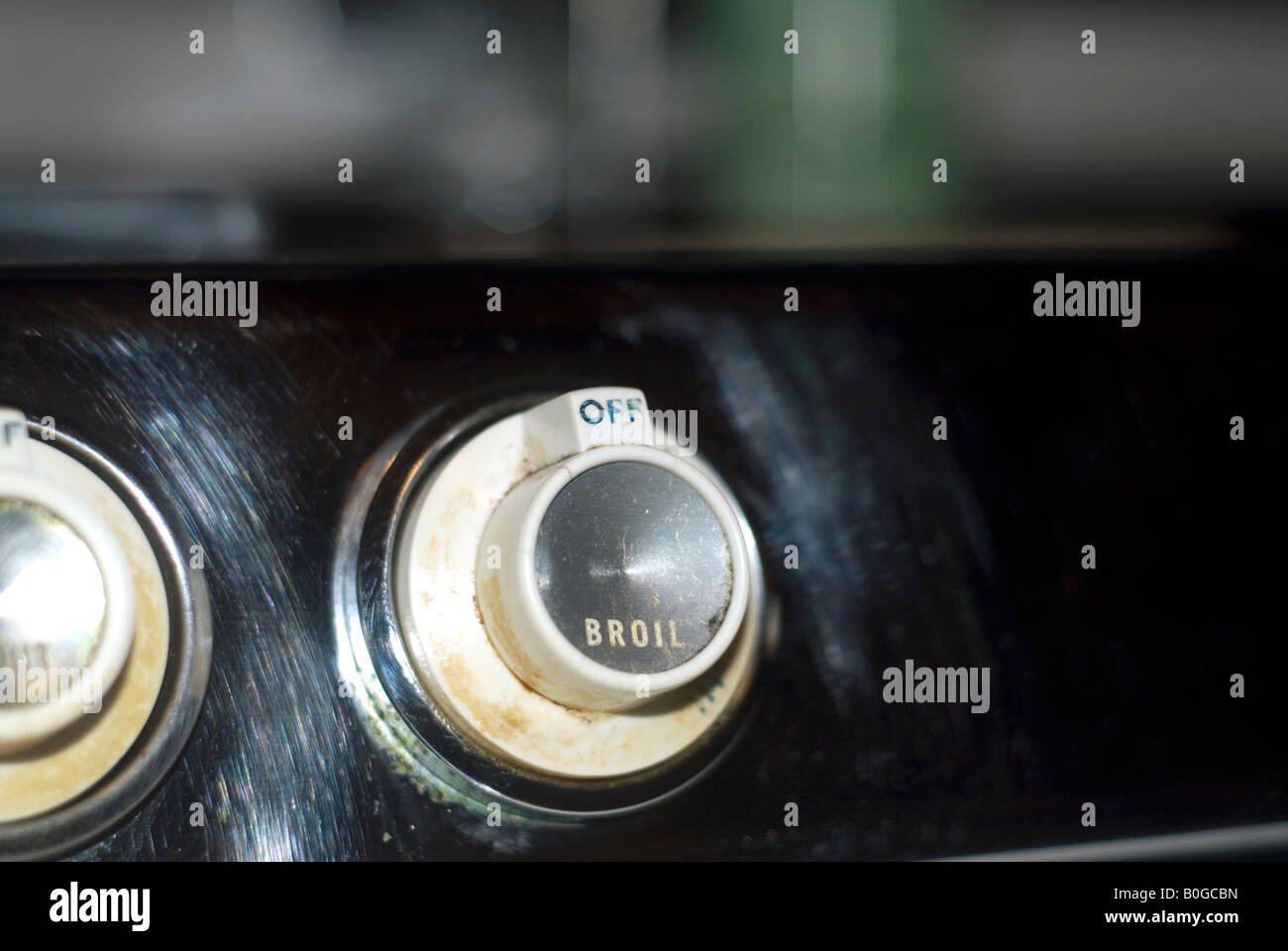 Cierre la perilla del horno de vintage Fotografía de stock - Alamy