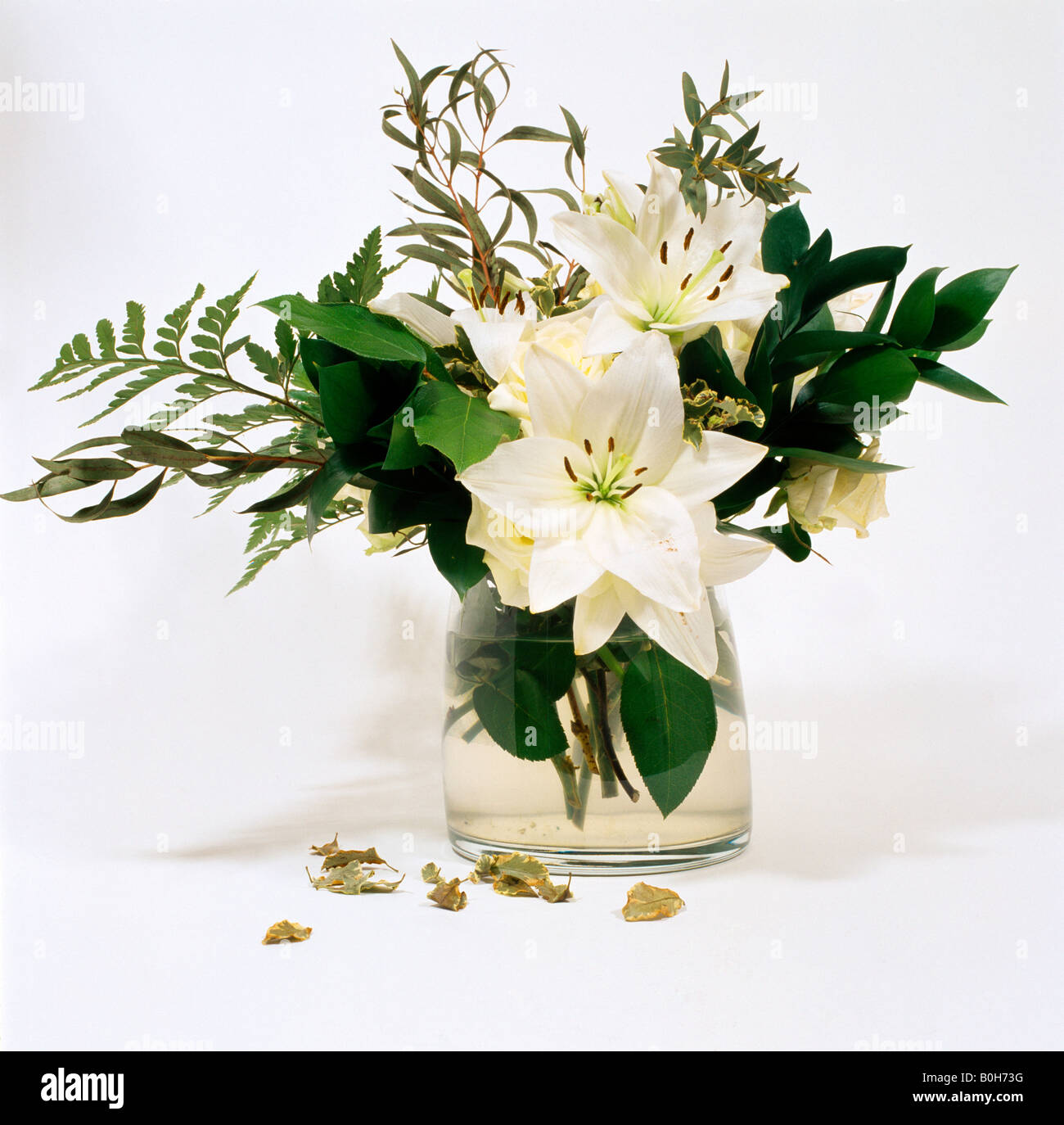 Arreglos florales Lilium en florero Fotografía de stock - Alamy