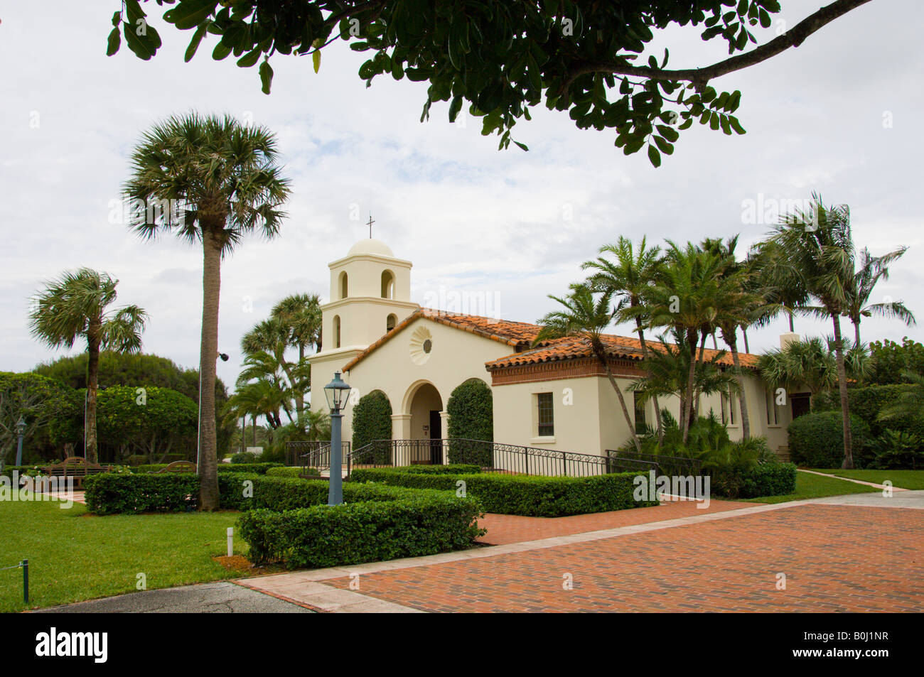 Una pequeña capilla en West Palm Beach Country Club, Florida Foto de stock