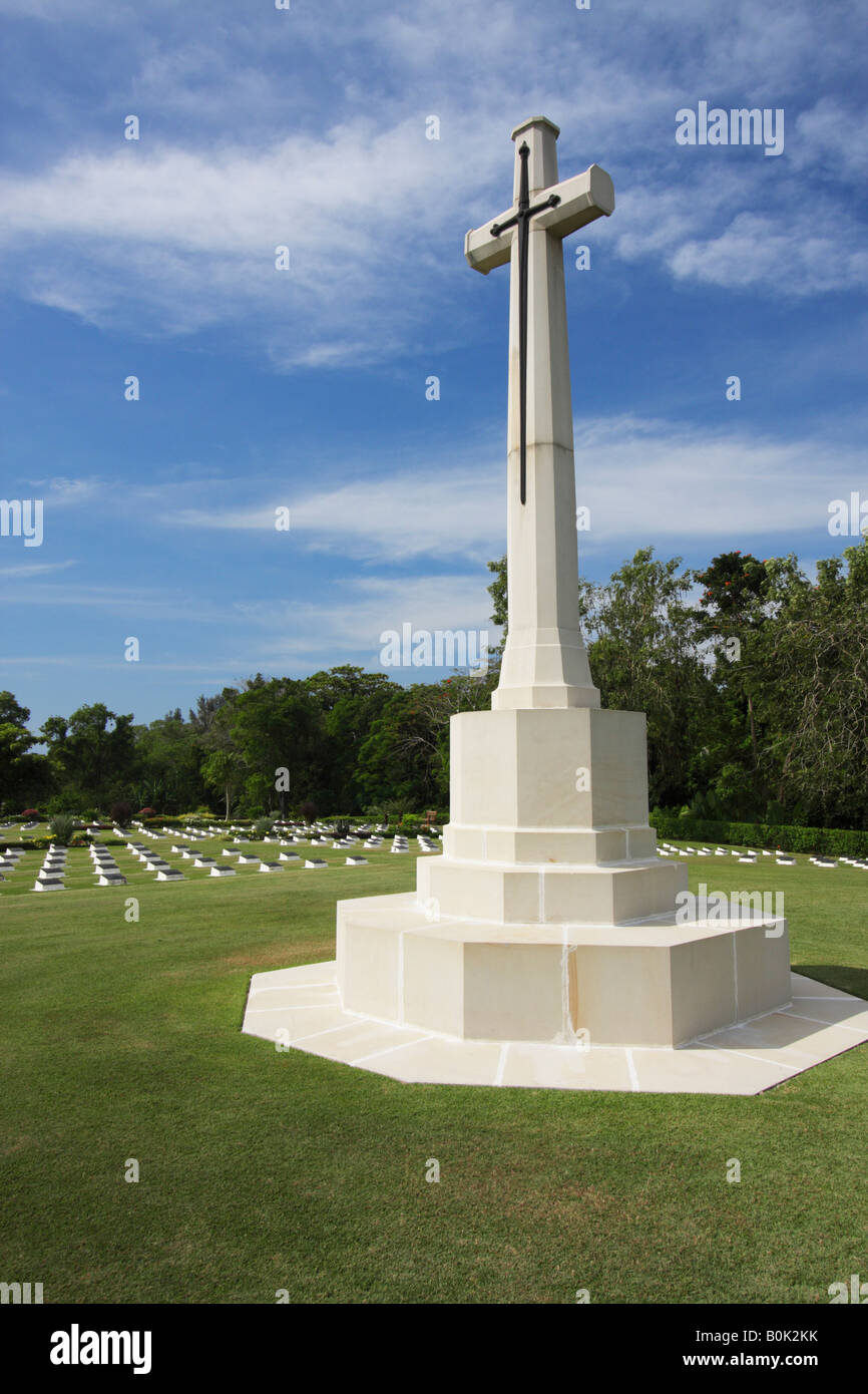 La Segunda Guerra Mundial Memorial, Pulau Labuan, Sabah, Borneo malasio Foto de stock