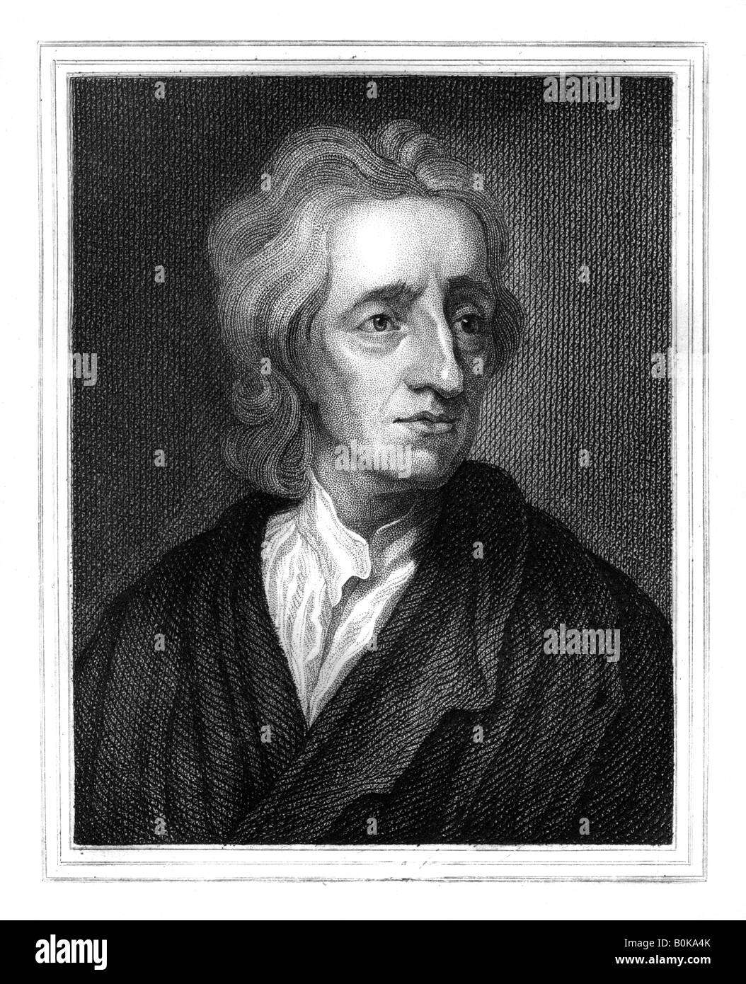 John Locke, filósofo inglés, (1825).Artista: S Freeman Foto de stock