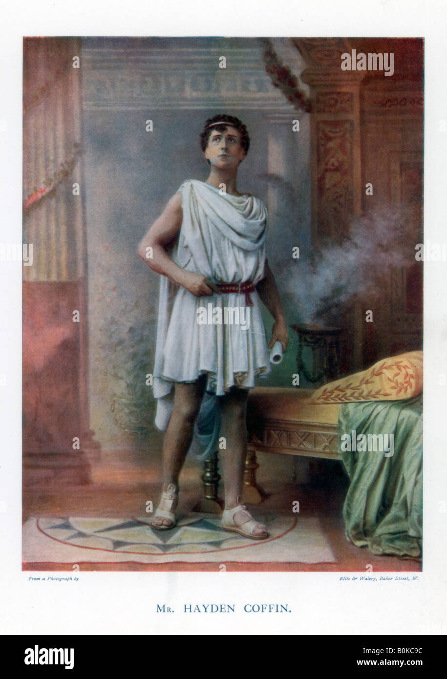 Charles Hayden Coffin, cantante y actor inglés, 1901.Artista: Ellis & Walery Foto de stock