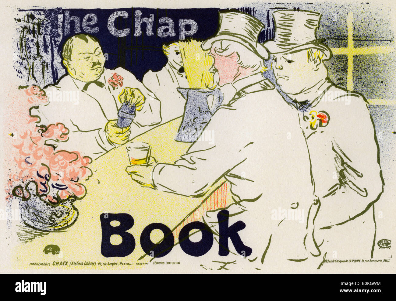 "El Chap Book', 1896.Artista: Henri de Toulouse-Lautrec Foto de stock