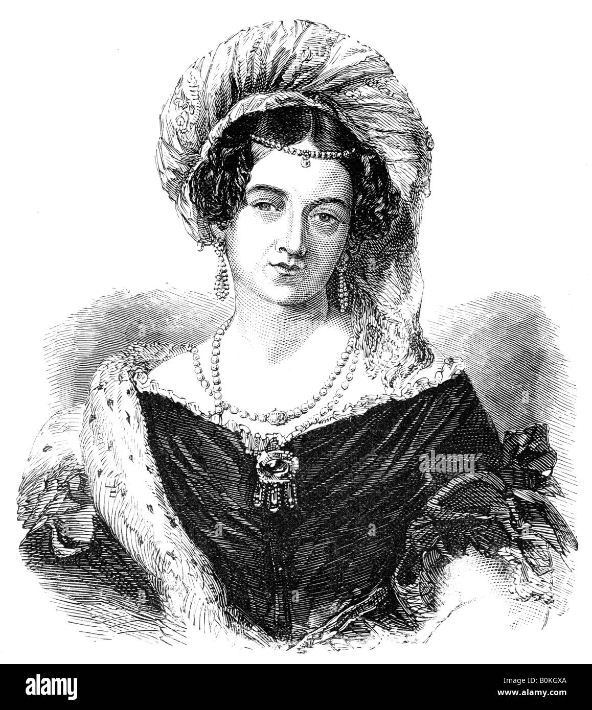 La duquesa de Kent, María Victoria, (1786-1861), 1900. Artista: Desconocido Foto de stock