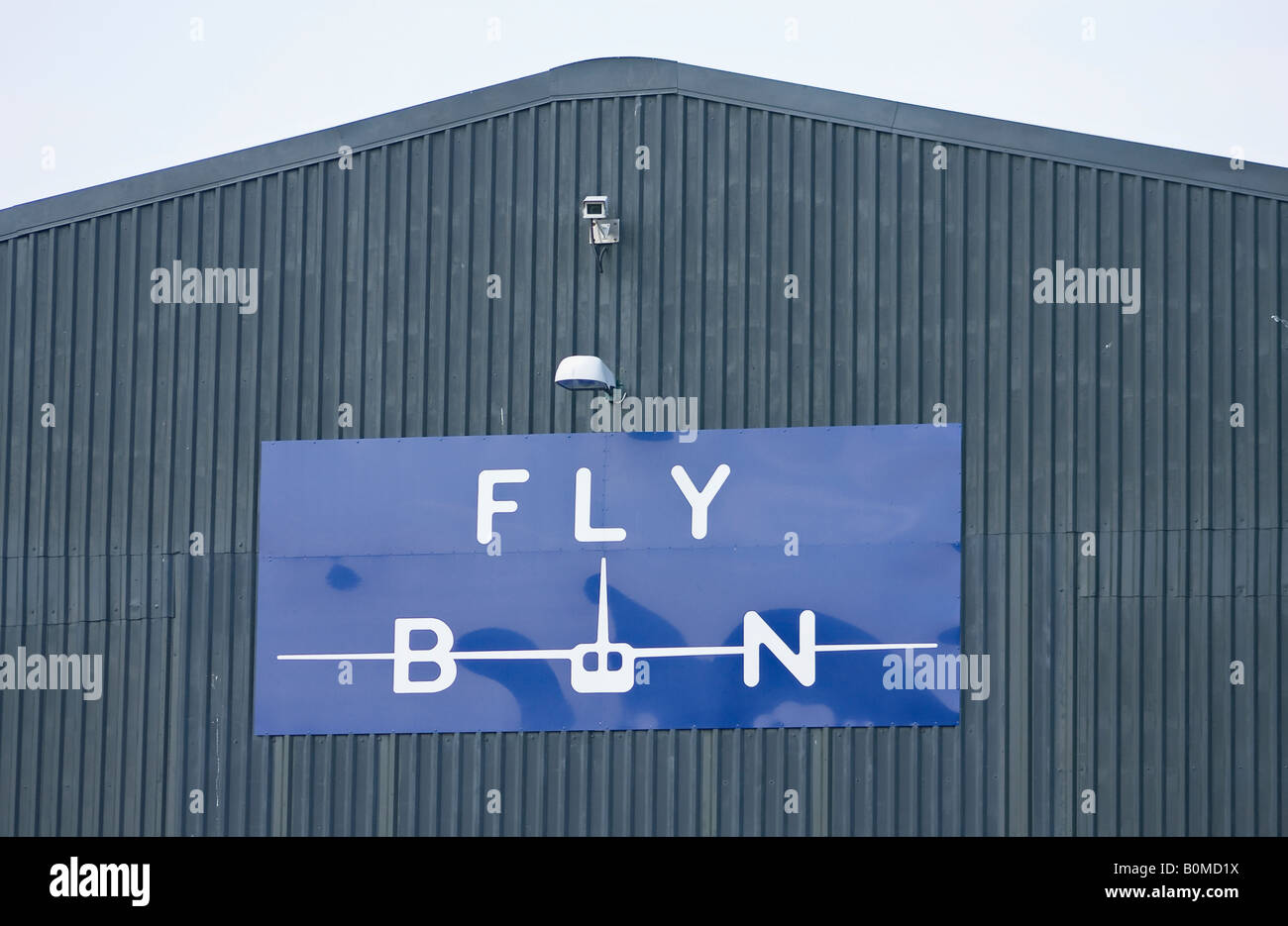 Volar BN firmar en Bembridge Aeropuerto en la Isla de Wight, Inglaterra, Reino Unido. Foto de stock