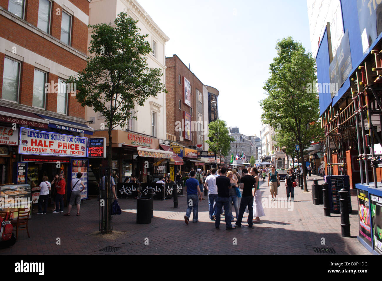 Leicester Square London Foto de stock