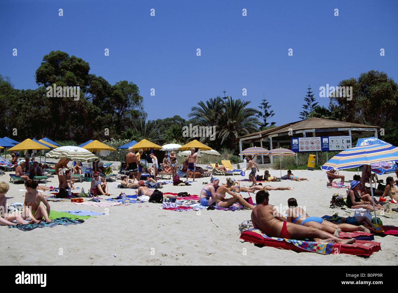Nissi Beach Agia Napa Zypern Foto de stock