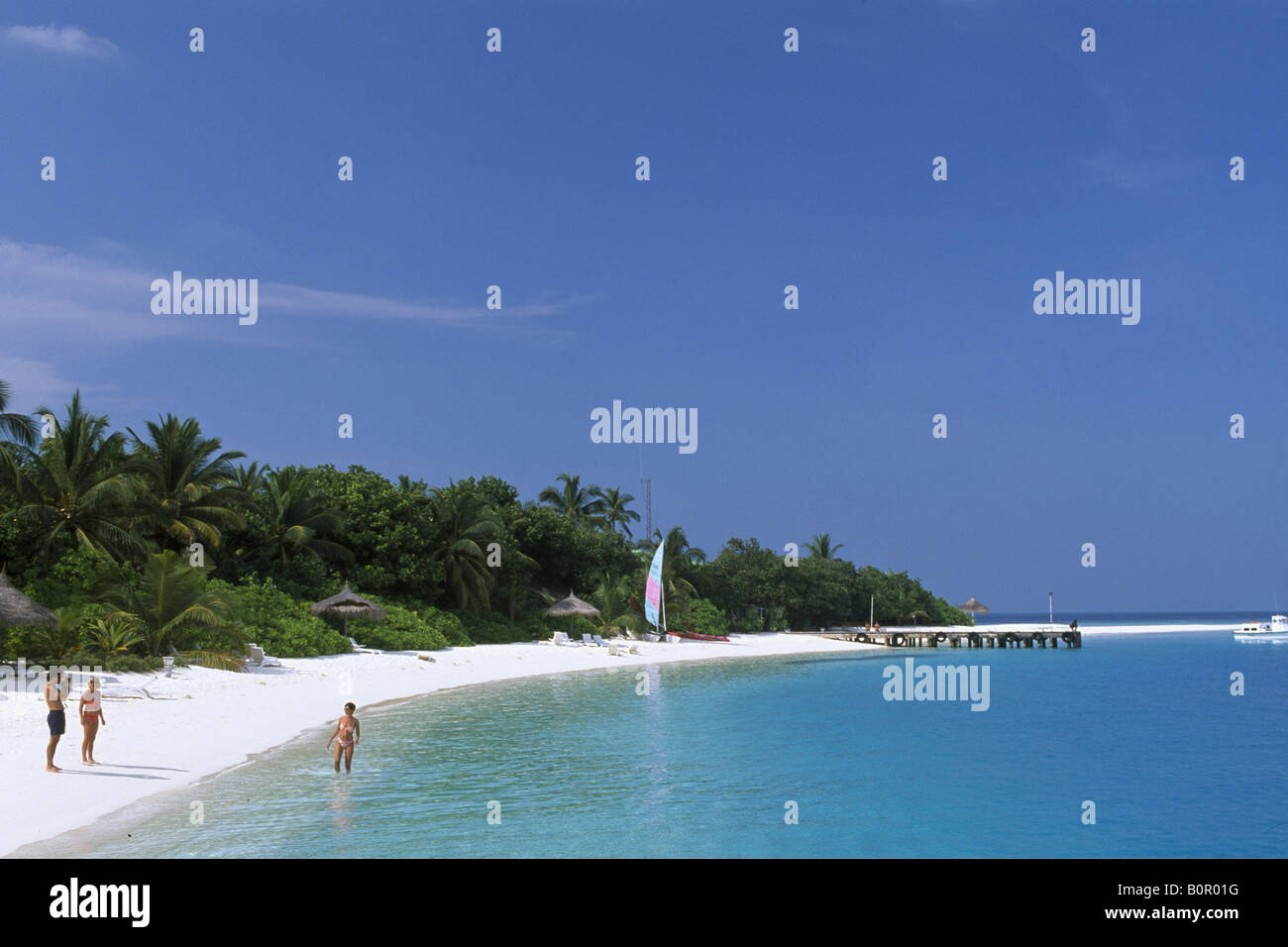 Insel Nakatchafushi Malediven Foto de stock