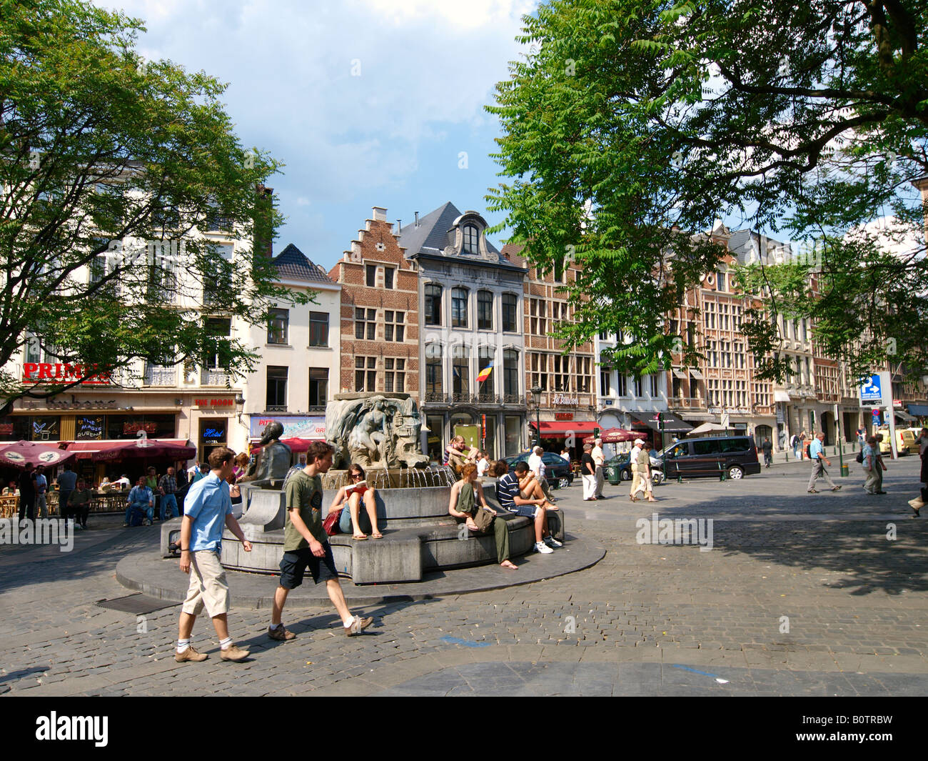 La ciudad de Bruselas Bélgica Foto de stock