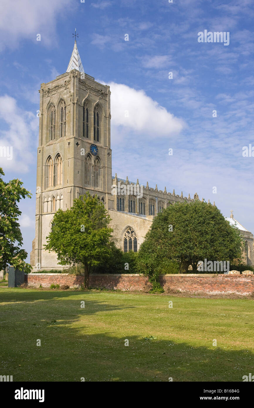 Iglesia de Santa María Magdalena en Gedney en Lincolnshire, Reino Unido Foto de stock