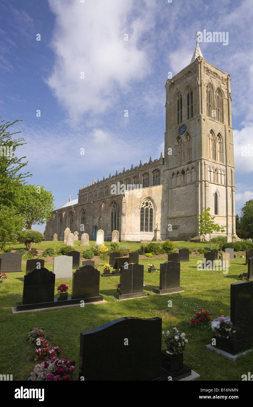 Iglesia de Santa María Magdalena en Gedney en Lincolnshire, Reino Unido Foto de stock