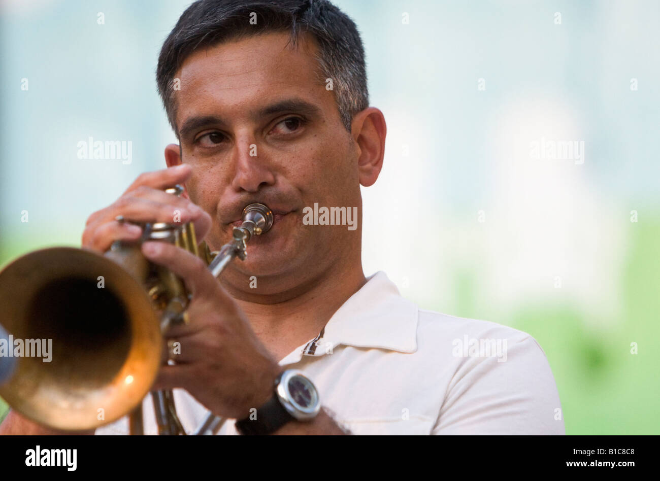 Joe Parisi realiza en Jazz en junio Foto de stock