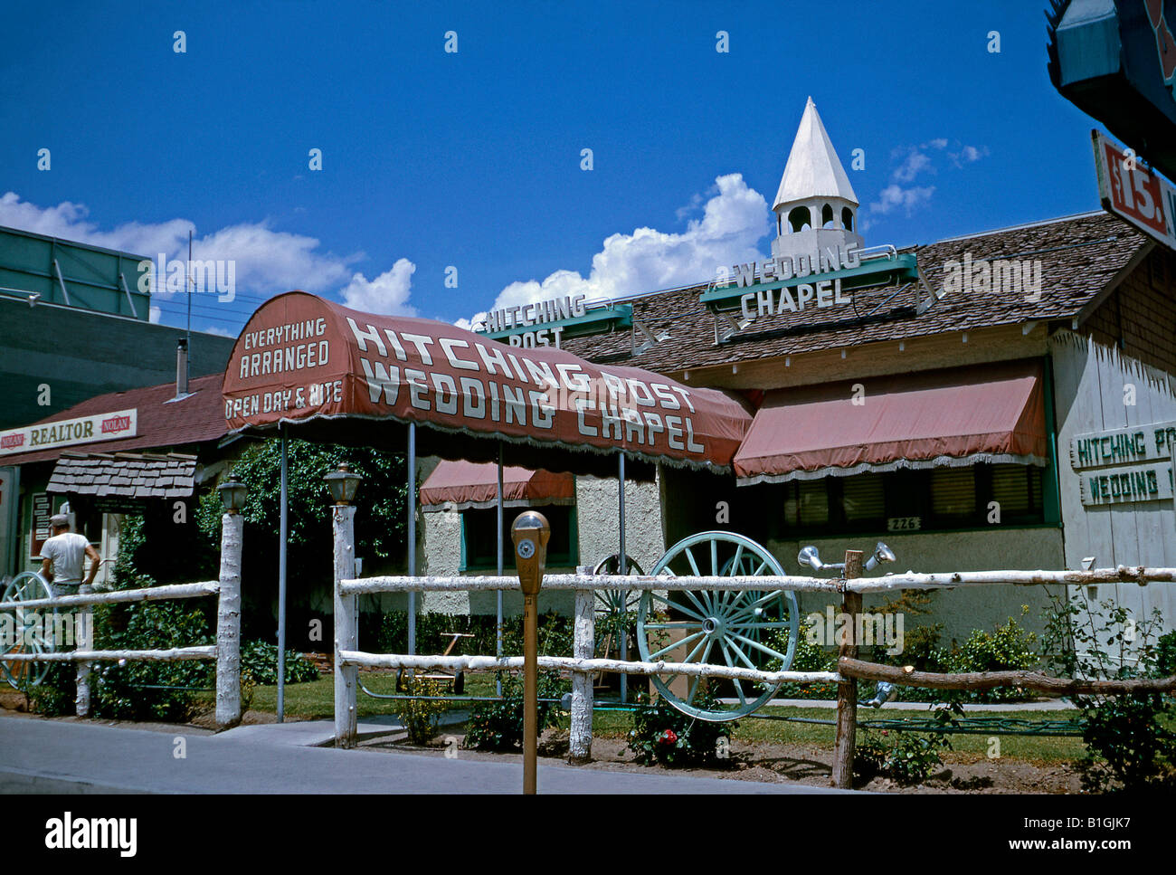 Hitching Post Wedding Chapel, Las Vegas, 1964 Fotografía de stock Alamy
