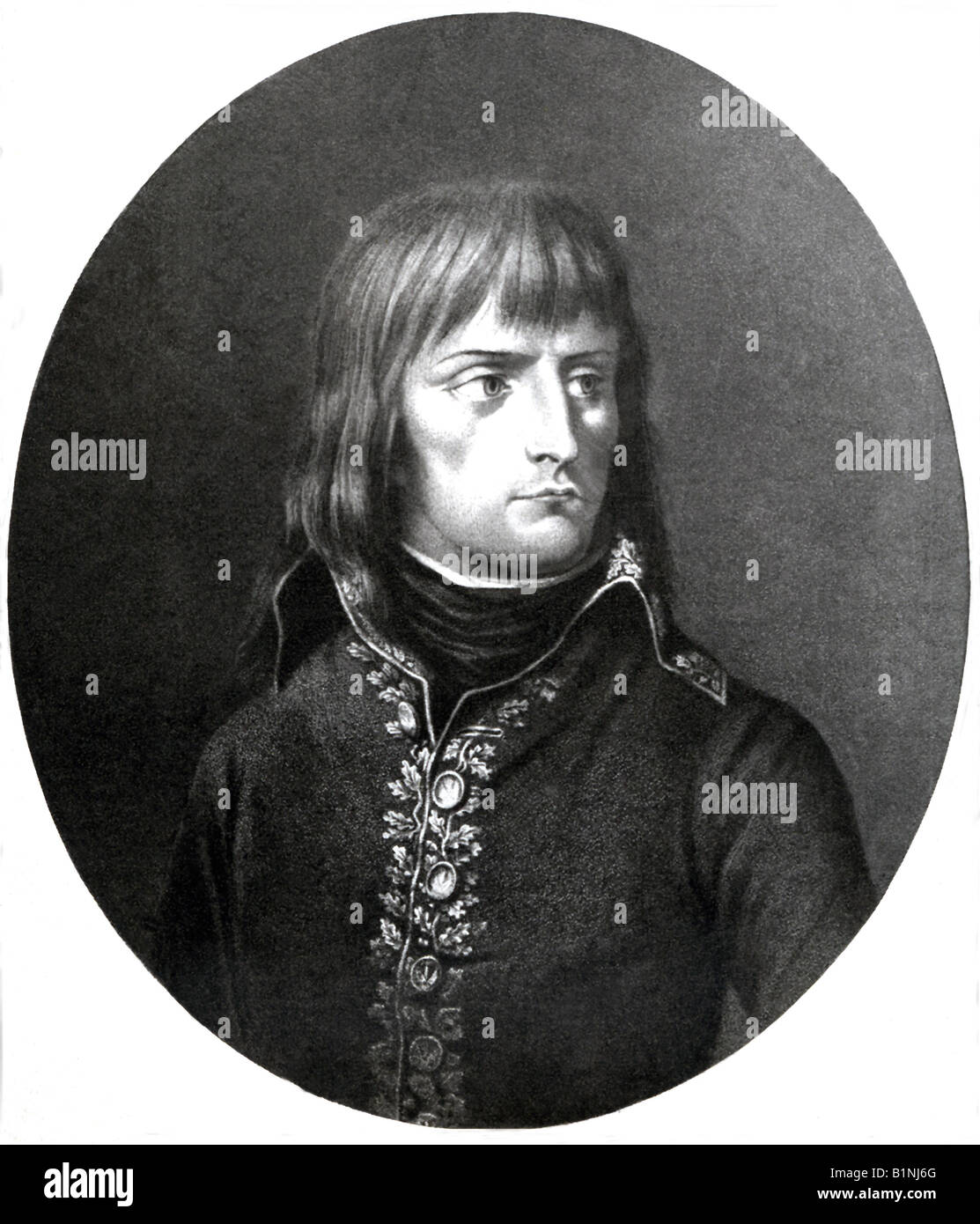 Napoleón Bonaparte a la edad de 28 años Foto de stock