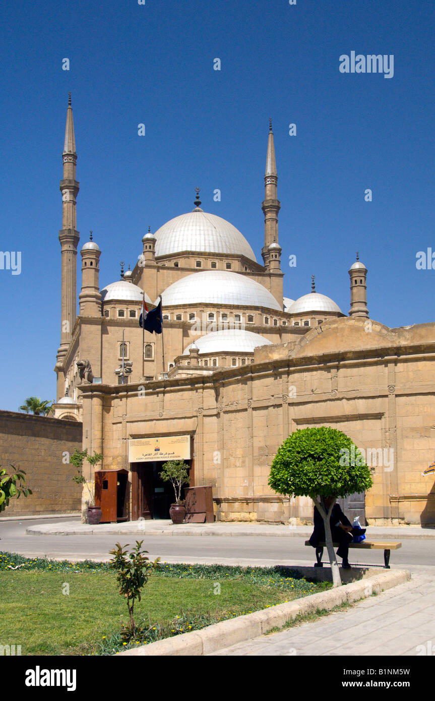 La mezquita de Mohammed Ali o Mezquita de Alabastro en la Ciudadela en El Cairo Egipto Foto de stock