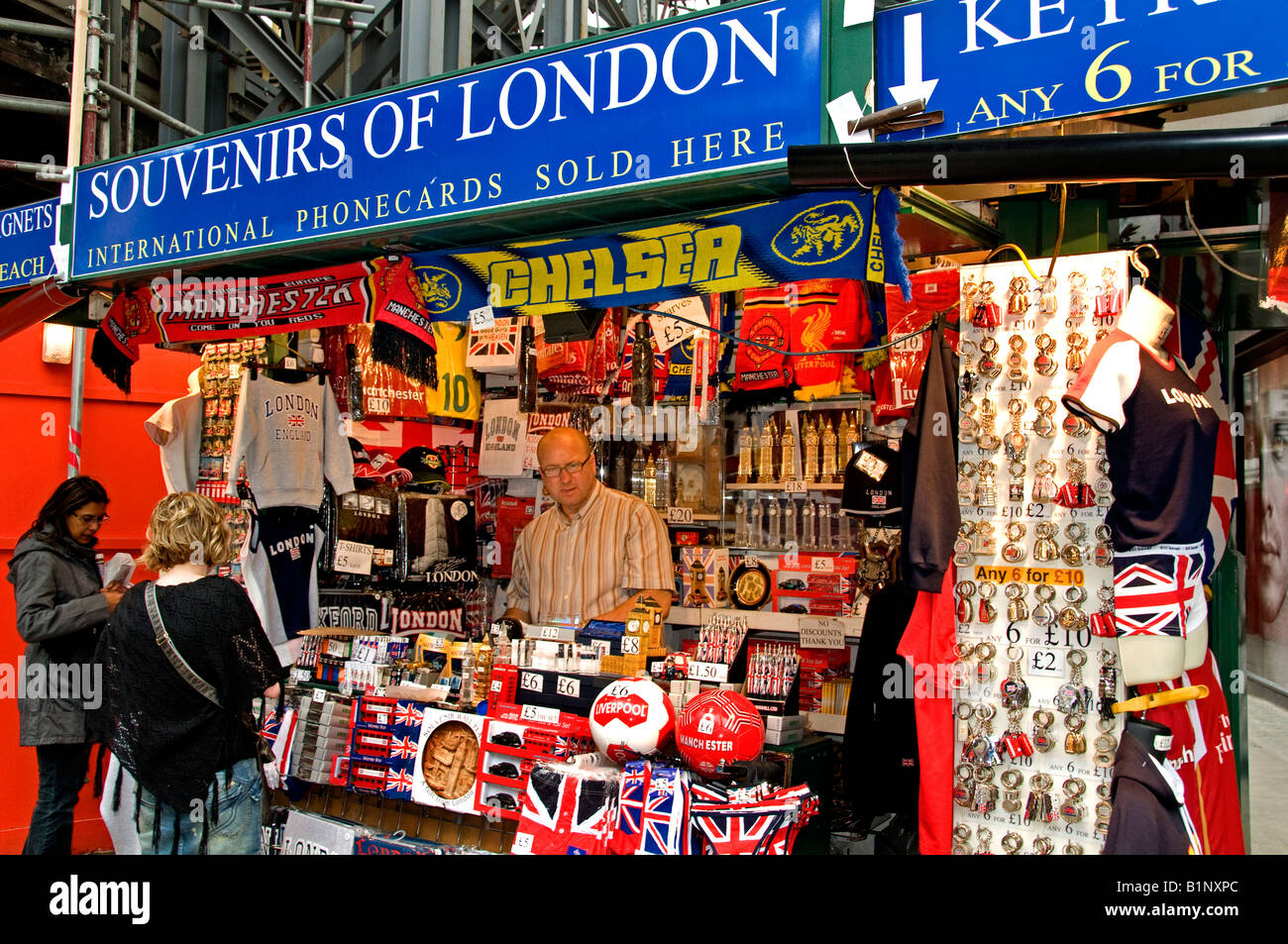 Oxford street recuerdos de Londres Inglaterra inglés Foto de stock