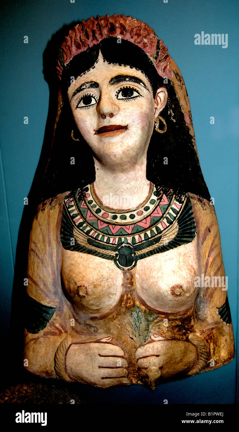 Periodo romano AD 120 150 Akhmim máscara de chica Egipto museo egipcio Foto de stock