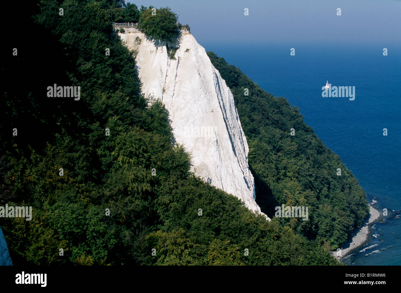 Koenigsstuhl, Stubbenkammer, parque nacional Jasmund, Rugia, Mar Báltico, Mecklenburg-Vorpommern, Alemania Foto de stock