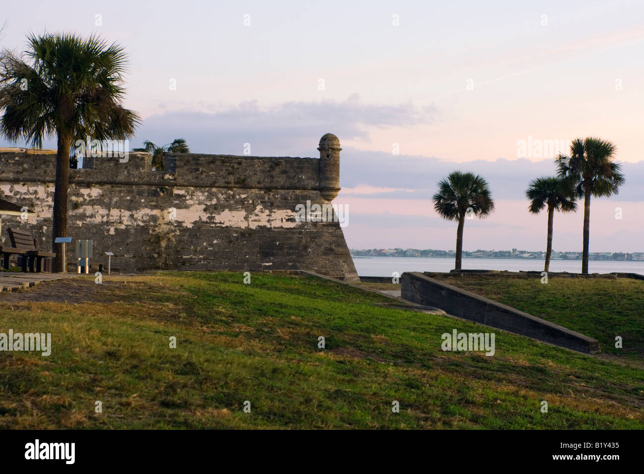 Castillo de San Marcos en San Agustín, Florida Foto de stock