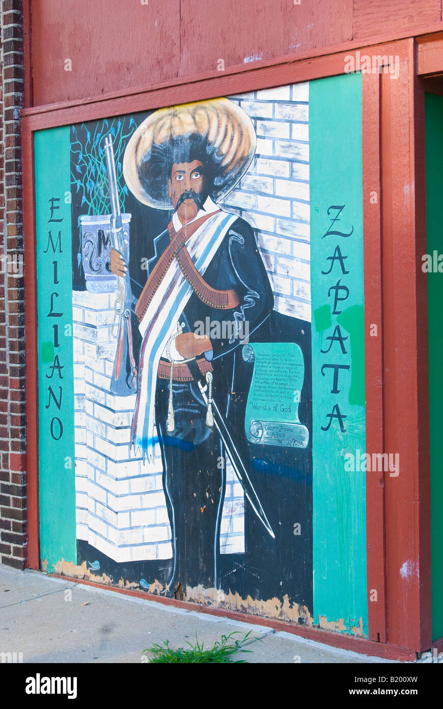 Un mural de zapata Fotografía de stock - Alamy