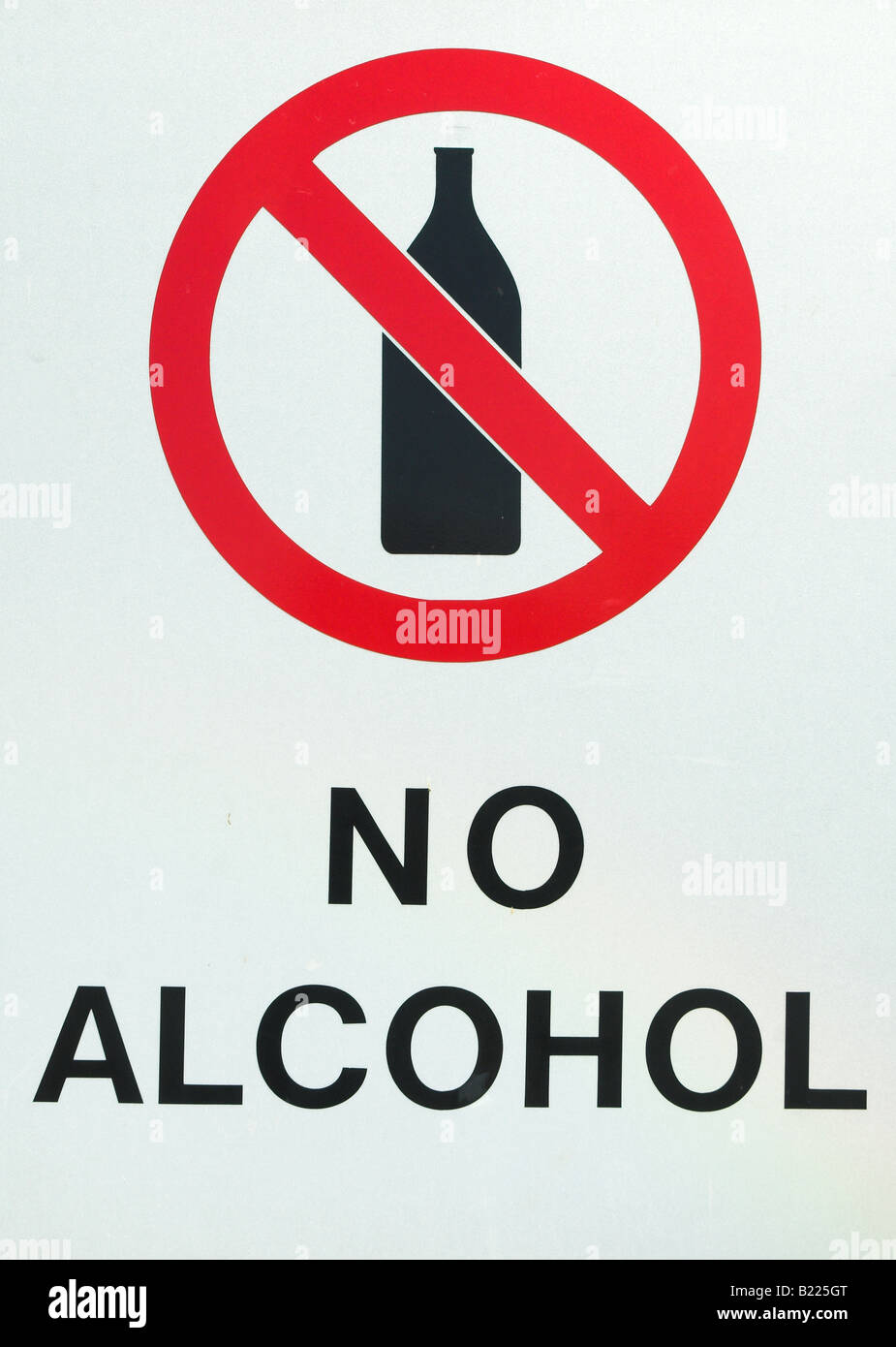 No hay signo de Alcohol, Adelaide, Australia del Sur Foto de stock