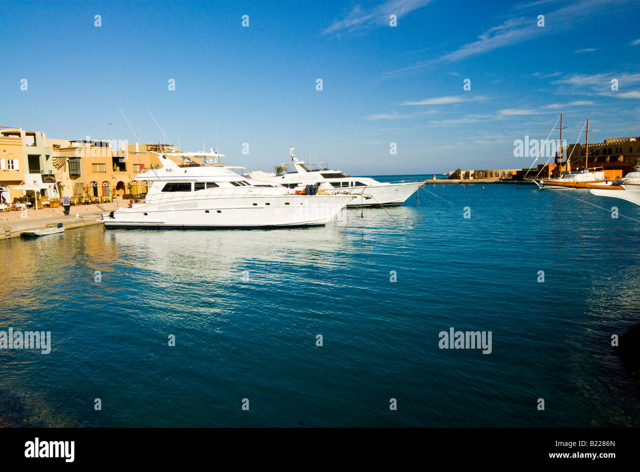 El Gouna, Puerto, Hurghada. Foto de stock