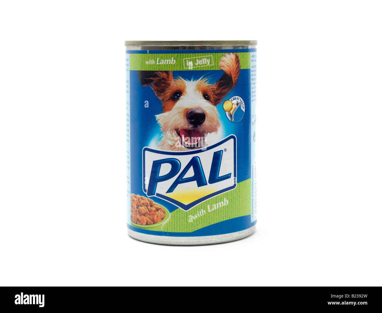 Lata de comida de perro Pal Fotografía de stock - Alamy