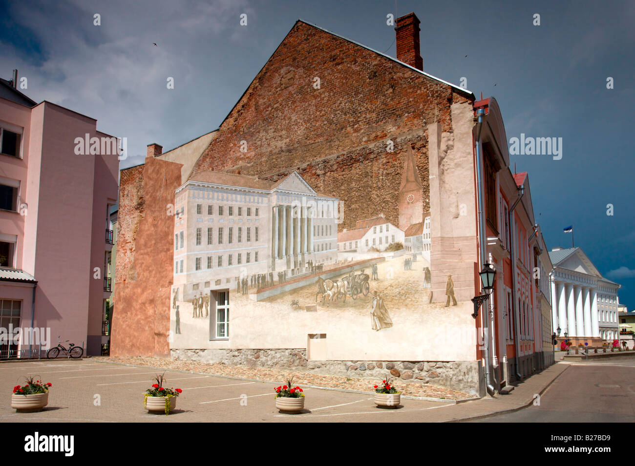 Estonia: Tartu: estado de los edificios de la Universidad de Tartu Foto de stock