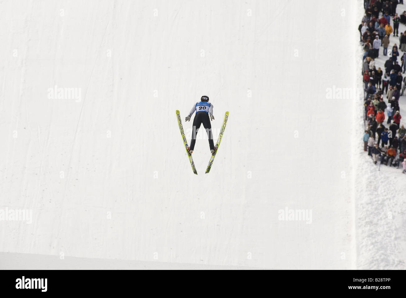 Saltadores de Esquí Valle callahan British Columbia Canadá Foto de stock
