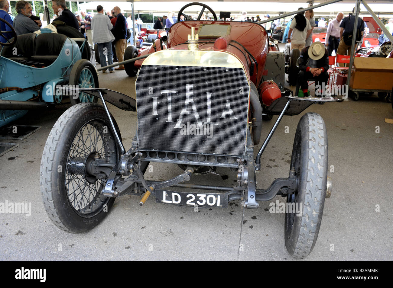 1908 Grand Prix Car Itala en el Festival de Velocidad de Goodwood caso Inglaterra Foto de stock