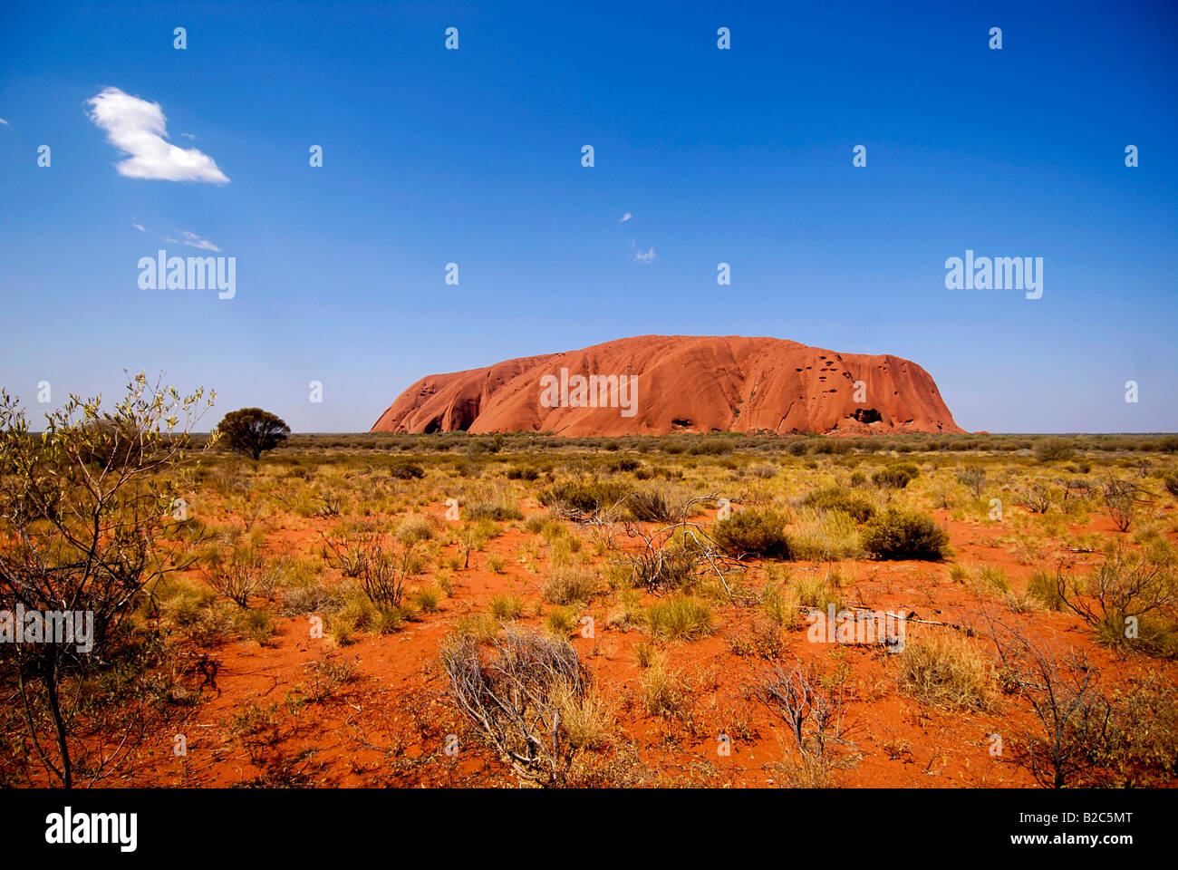 Uluru Ayers Rock, Alice Springs, el Territorio del Norte, Australia Foto de stock