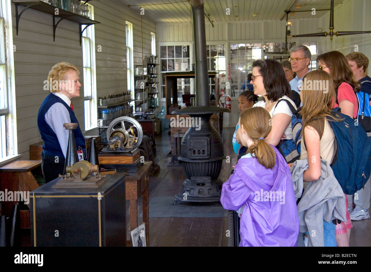 Thomas Edison s Menlo Park laboratorio en Greenfield Village en el Henry Ford en Dearborn, Michigan Foto de stock