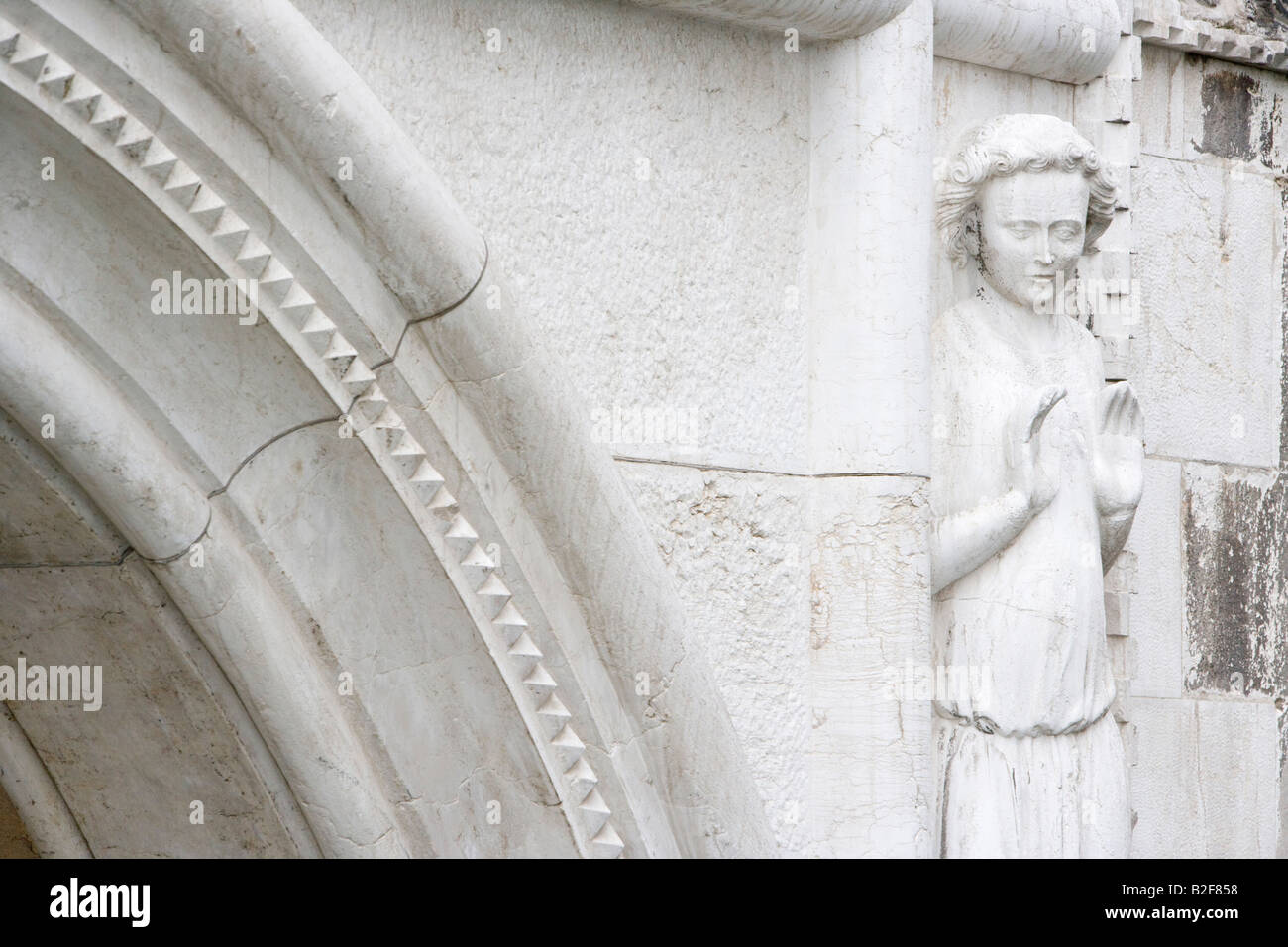 Detalle del Palacio Doge Venecia Italia Foto de stock