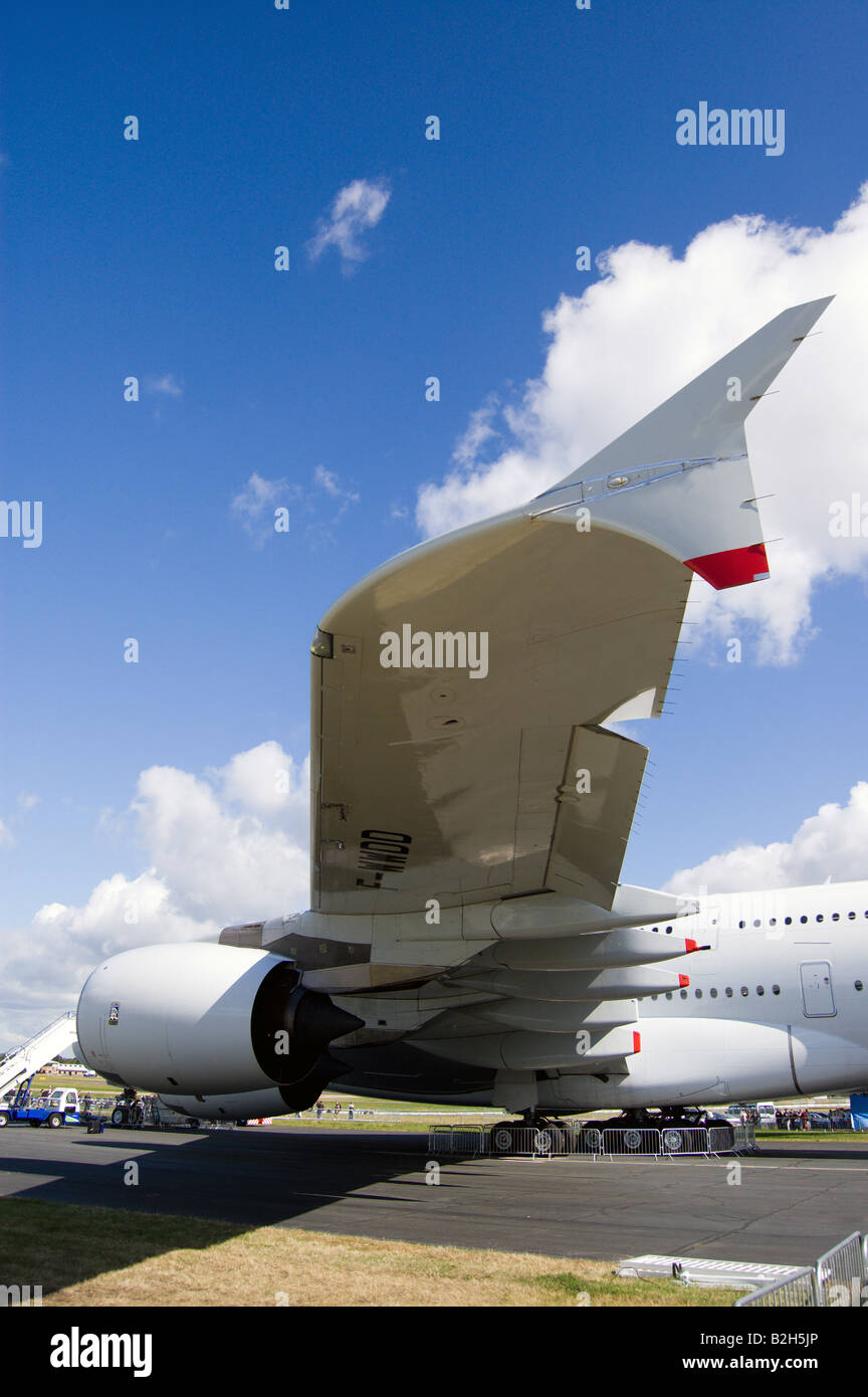 Airbus A380 de rodadura Foto de stock