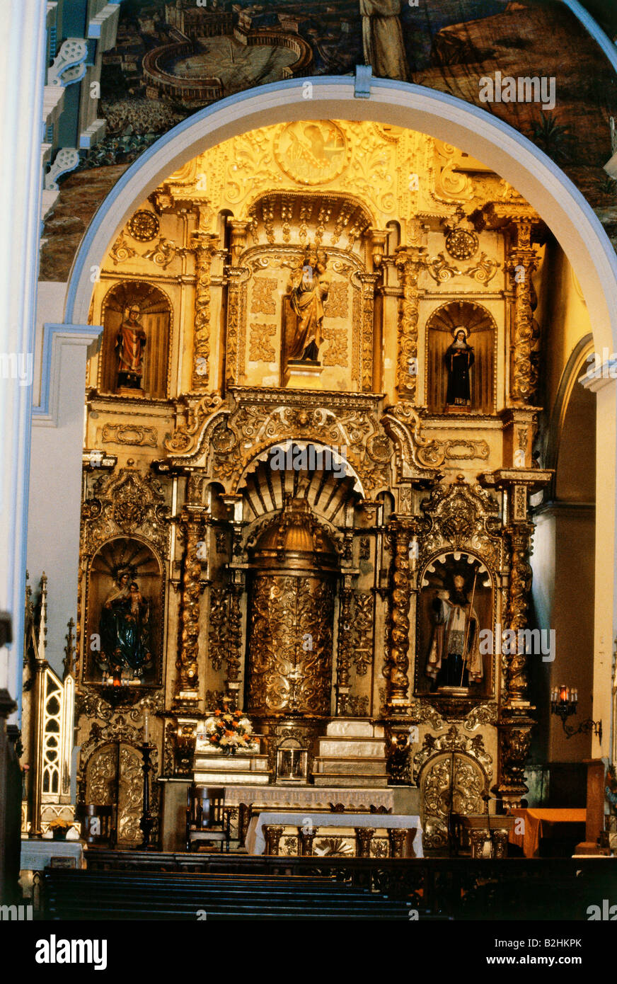 Arquitectura Iglesias Y Monasterios Detalle Altar De Oro La Iglesia