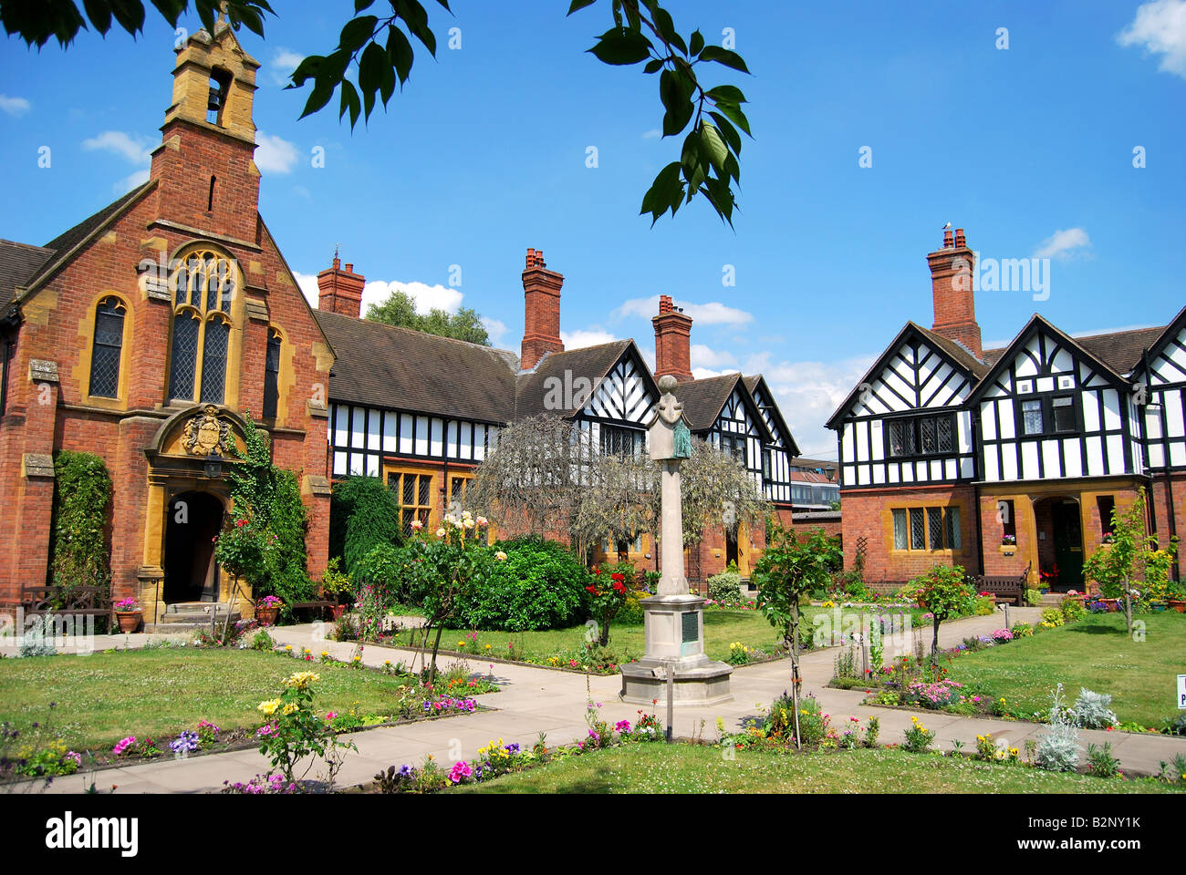 Laslett's las casas Alms, Friar Street, Worcester, Worcestershire, Inglaterra, Reino Unido Foto de stock