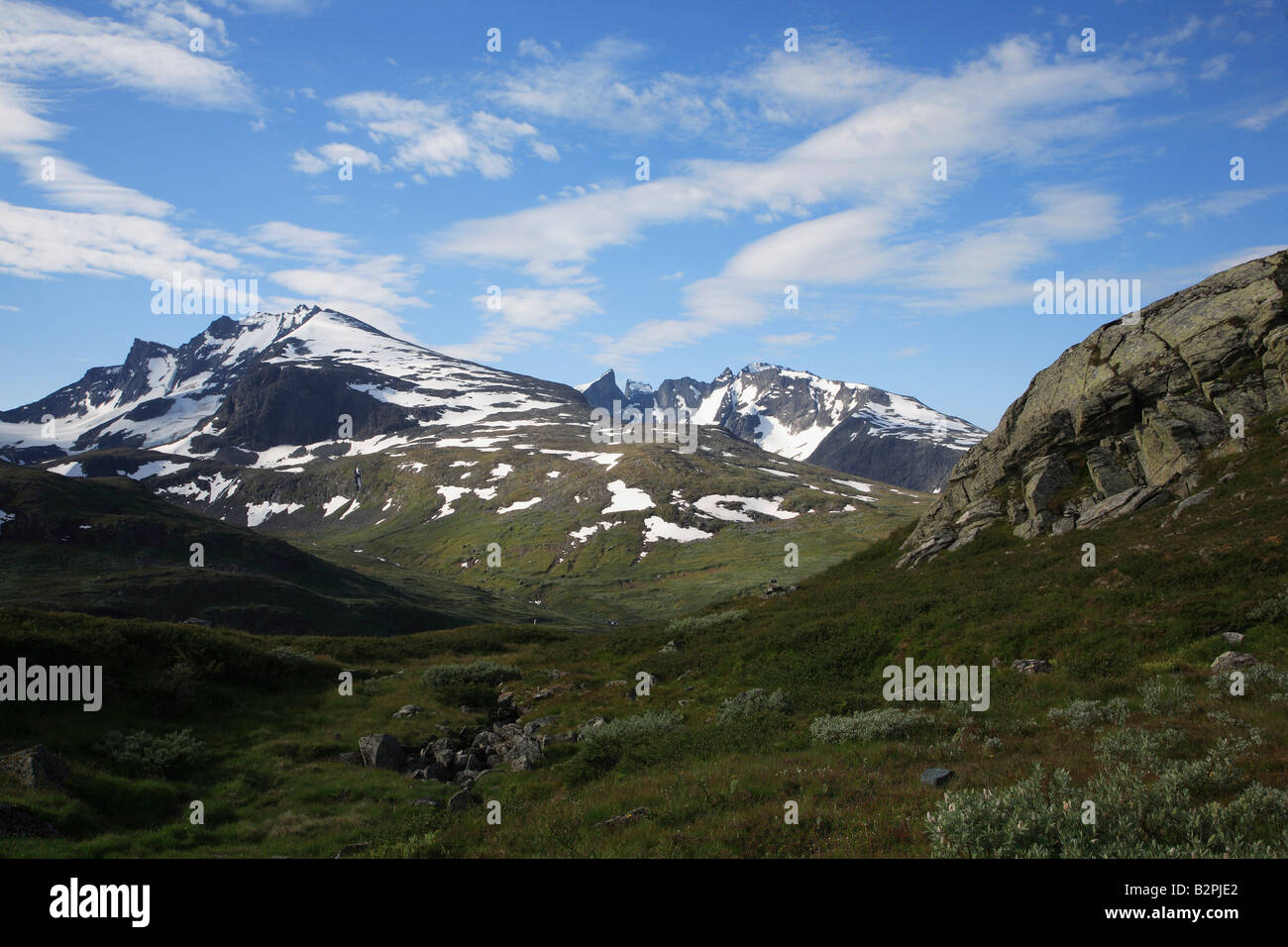 El Parque Nacional de Jotunheimen noruega paisaje de montaña Foto de stock