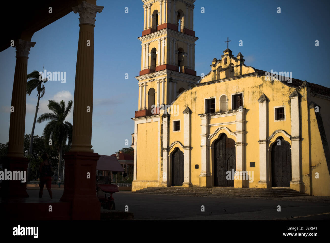 Iglesia de San Juan Batista en Remedios, Cuba Foto de stock