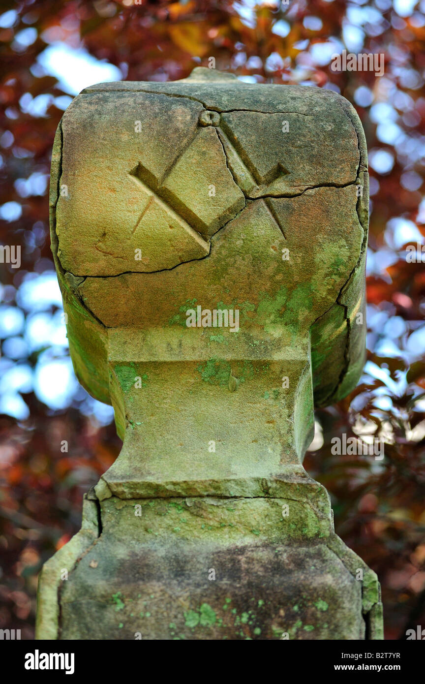 Albañil libre piedra, Glover Garden, Nagasaki, Kyushu, Japón Foto de stock