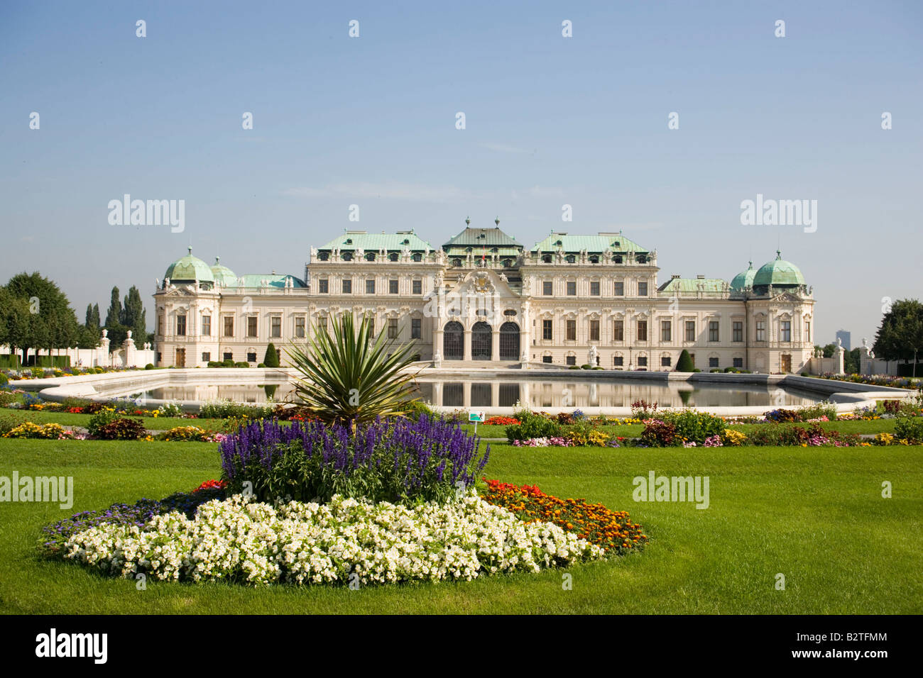 Schloss Belvedere, la casa de el Príncipe Eugenio de Saboya, Viena, Austria Foto de stock