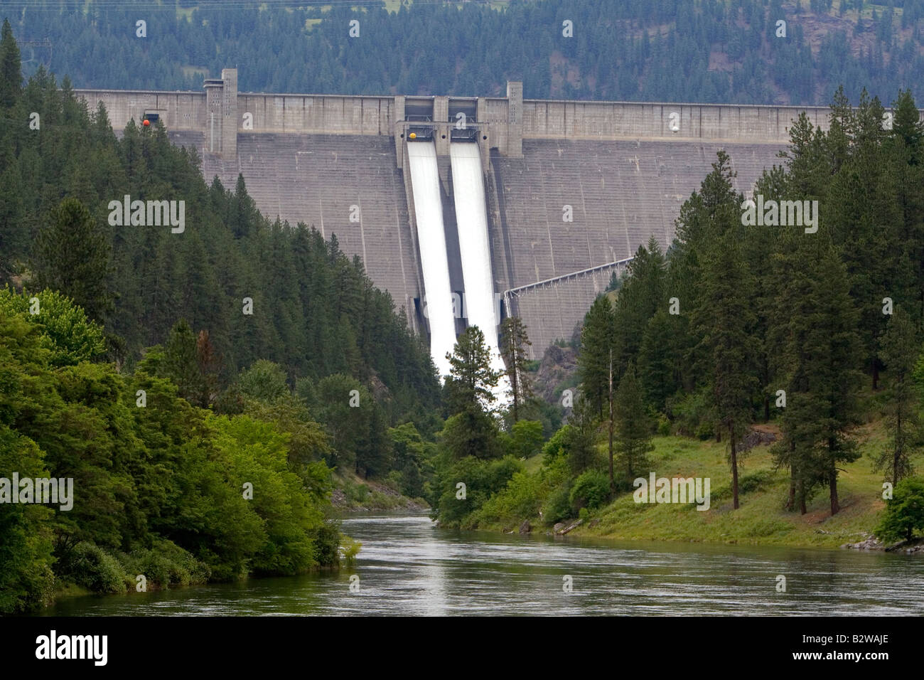 Presa Dworshak es una represa hidroeléctrica situada en el North Fork